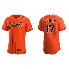 Men's San Francisco Giants Mitch Haniger Orange Authentic Alternate Jersey