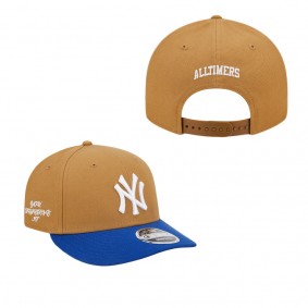 Men's New York Yankees x Alltimers Tan Royal Low Profile 9FIFTY Snapback Hat