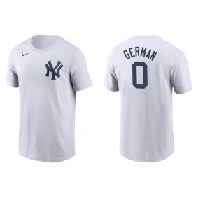 Men's Domingo German New York Yankees White Name & Number T-Shirt