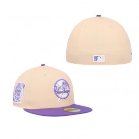 Men's New York Yankees Peach Purple Subway Series Side Patch 59FIFTY Fitted Hat