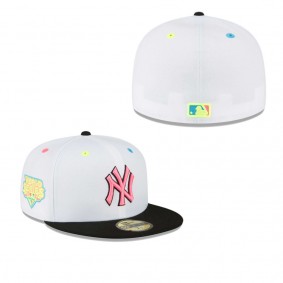 Men's New York Yankees White Neon Eye 59FIFTY Fitted Hat
