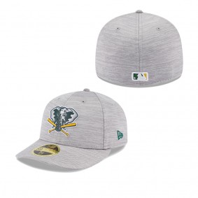 Men's Oakland Athletics Gray 2023 Clubhouse Low Profile 59FIFTY Fitted Hat