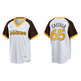 Men's Jose Castillo San Diego Padres White Cooperstown Collection Home Jersey
