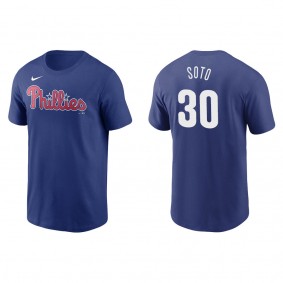 Men's Gregory Soto Philadelphia Phillies Royal Name & Number T-Shirt
