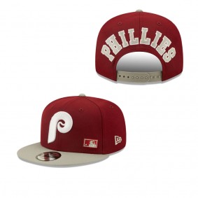 Men's Philadelphia Phillies Maroon Gray Flawless 9FIFTY Snapback Hat