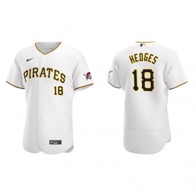Men's Austin Hedges Pittsburgh Pirates White Authentic Home Jersey