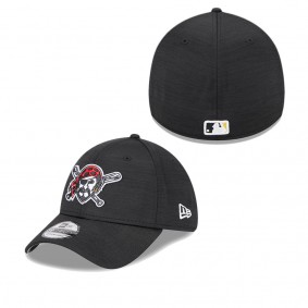 Men's Pittsburgh Pirates Black 2023 Clubhouse 39THIRTY Flex Hat