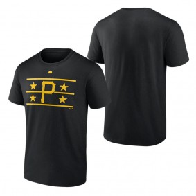 Men's Pittsburgh Pirates Black Pitt Star T-Shirt