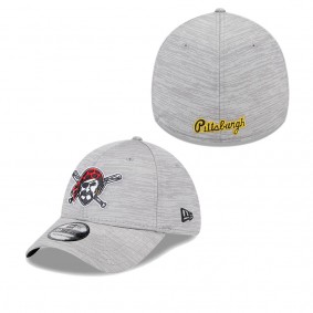 Men's Pittsburgh Pirates Gray 2023 Clubhouse 39THIRTY Flex Hat