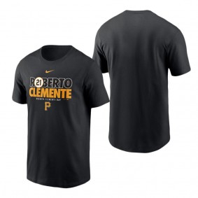 Men's Pittsburgh Pirates Roberto Clemente Black Commemorative T-Shirt