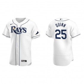 Men's Tampa Bay Rays Roman Quinn White Authentic Home Jersey