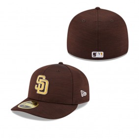Men's San Diego Padres Brown 2023 Clubhouse Low Profile 59FIFTY Fitted Hat