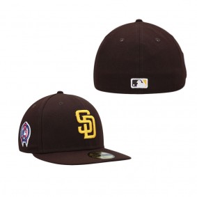 Men's San Diego Padres Brown 9 11 Memorial Side Patch 59FIFTY Fitted Hat