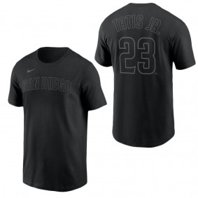 Men's San Diego Padres Fernando Tatis Jr. Pitch Black Name & Number T-Shirt