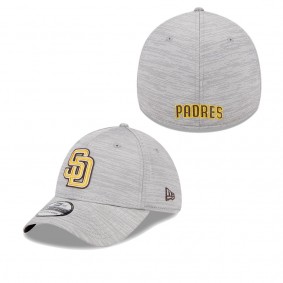 Men's San Diego Padres Gray 2023 Clubhouse 39THIRTY Flex Hat