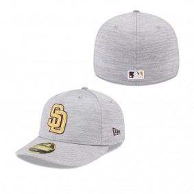 Men's San Diego Padres Gray 2023 Clubhouse Low Profile 59FIFTY Fitted Hat