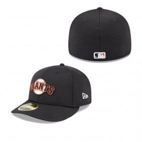 Men's San Francisco Giants Black 2023 Clubhouse Low Profile 59FIFTY Fitted Hat