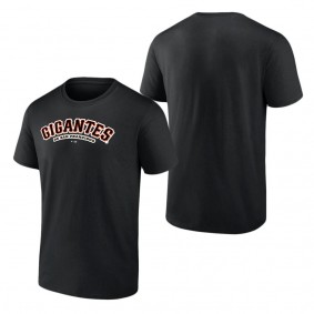 Men's San Francisco Giants Black Spanish Logo T-Shirt
