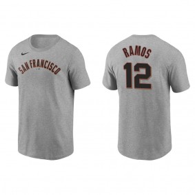 Men's Heliot Ramos San Francisco Giants Gray Name & Number T-Shirt