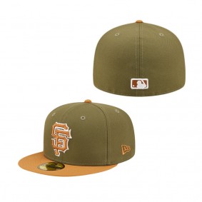Men's San Francisco Giants Olive Brown Two Tone Color Pack 59FIFTY Fitted Hat