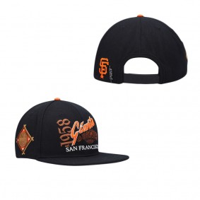 Men's San Francisco Giants Pro Standard Black Cooperstown Collection Years Snapback Hat