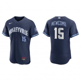 Men's Chicago Cubs Sean Newcomb Navy City Connect Authentic Jersey