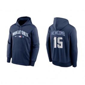 Men's Chicago Cubs Sean Newcomb Navy City Connect Pullover Hoodie
