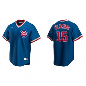 Men's Chicago Cubs Sean Newcomb Royal Cooperstown Collection Road Jersey