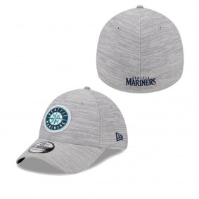 Men's Seattle Mariners Gray 2023 Clubhouse 39THIRTY Flex Hat