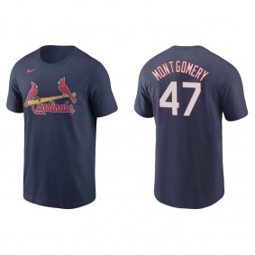 Men's Jordan Montgomery St. Louis Cardinals Navy Name & Number T-Shirt