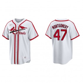 Men's Jordan Montgomery St. Louis Cardinals White Cooperstown Collection Home Jersey