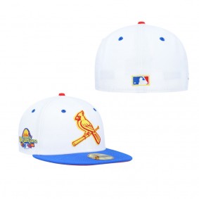 Men's St. Louis Cardinals White Royal 2009 MLB All-Star Game Cherry Lolli 59FIFTY Fitted Hat