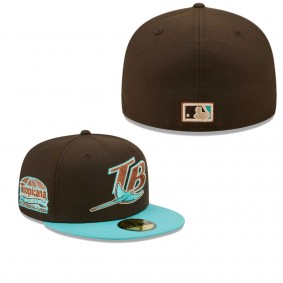 Men's Tampa Bay Rays Brown Mint Walnut Mint 59FIFTY Fitted Hat