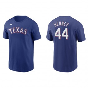Men's Andrew Heaney Texas Rangers Royal Name & Number T-Shirt