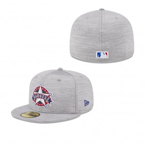 Men's Texas Rangers Gray 2023 Clubhouse 59FIFTY Fitted Hat