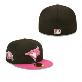 Men's Toronto Blue Jays Black Pink 25th Anniversary Passion 59FIFTY Fitted Hat