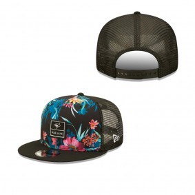 Men's Toronto Blue Jays Black Tropic Trucker 9FIFTY Snapback Hat