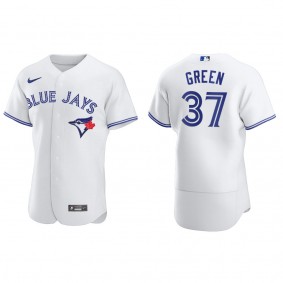 Men's Chad Green Toronto Blue Jays White Authentic Home Jersey