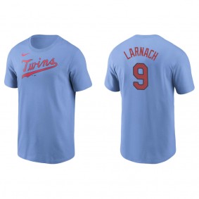 Men's Minnesota Twins Trevor Larnach Light Blue Name & Number T-Shirt