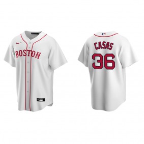 Men's Triston Casas Boston Red Sox White Replica Alternate Jersey