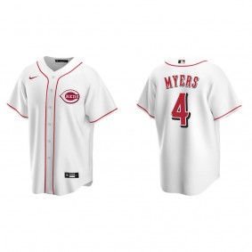 Men's Wil Myers Cincinnati Reds White Replica Home Jersey