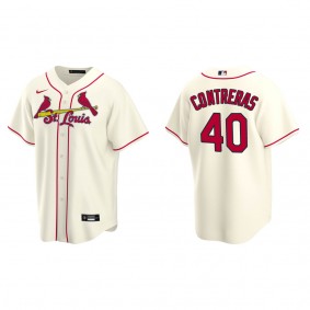 Men's St. Louis Cardinals Willson Contreras Cream Replica Alternate Jersey