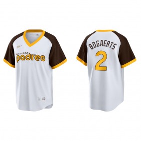 Men's San Diego Padres Xander Bogaerts White Cooperstown Collection Home Jersey