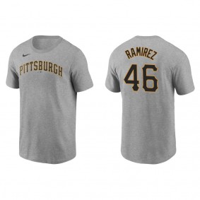 Men's Pittsburgh Pirates Yohan Ramirez Gray Name & Number T-Shirt