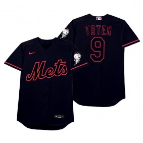 New York Mets Brandon Nimmo Tater Black 2021 Players' Weekend Nickname Jersey