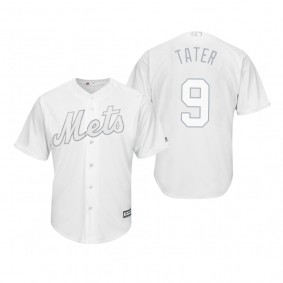 New York Mets Brandon Nimmo Tater White 2019 Players' Weekend Replica Jersey