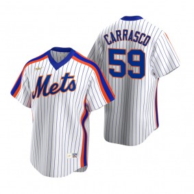 New York Mets Carlos Carrasco Nike White Cooperstown Collection Home Jersey