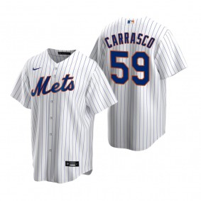 New York Mets Carlos Carrasco Nike White Replica Home Jersey