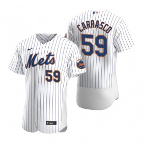 Men's New York Mets Carlos Carrasco Nike White Authentic Home Jersey