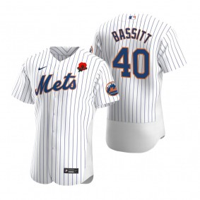 New York Mets Chris Bassitt Poppy Patch Authentic White Memorial Day Jersey